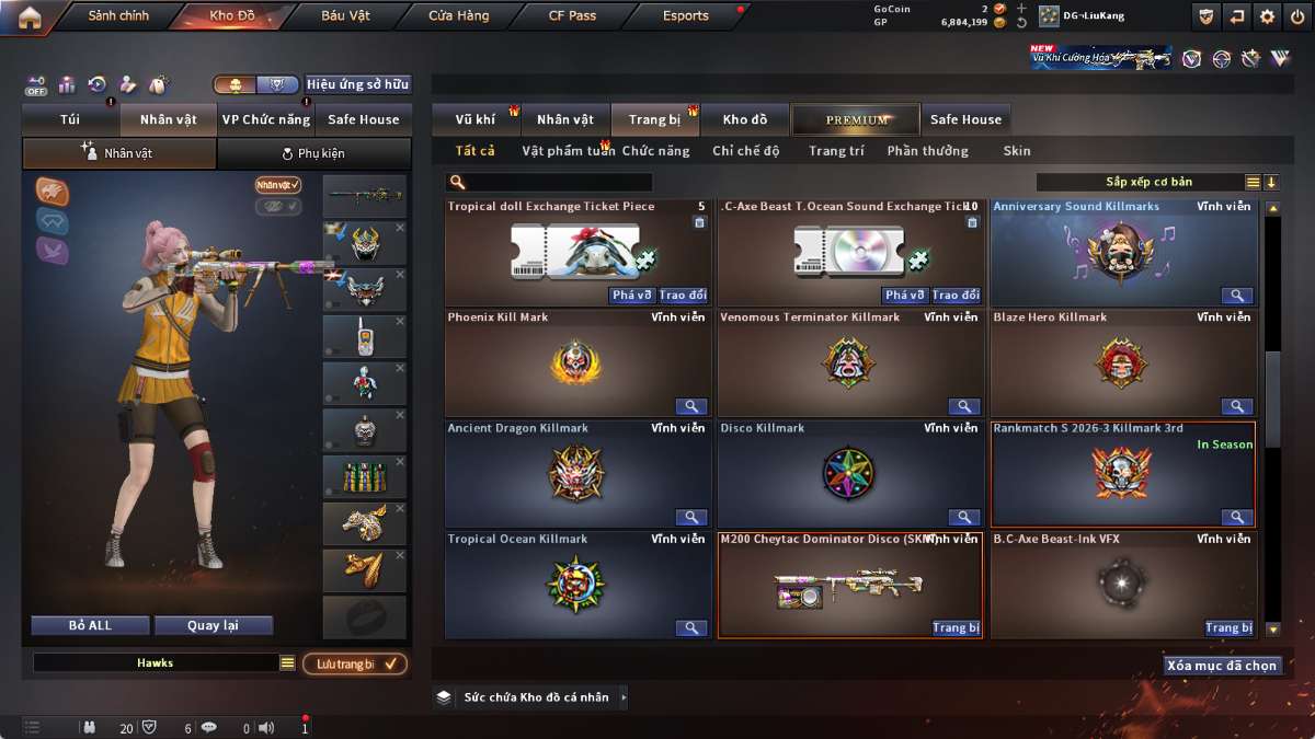 shop acc cf uy tin gia re